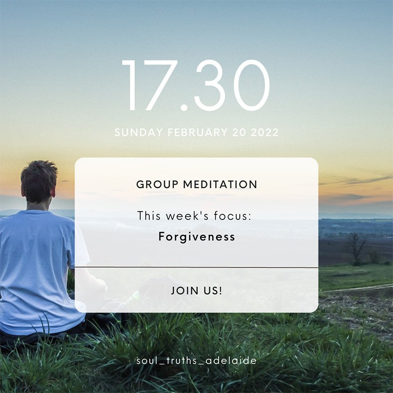 This week’s focus: Forgiveness - a simple yet powerful word.