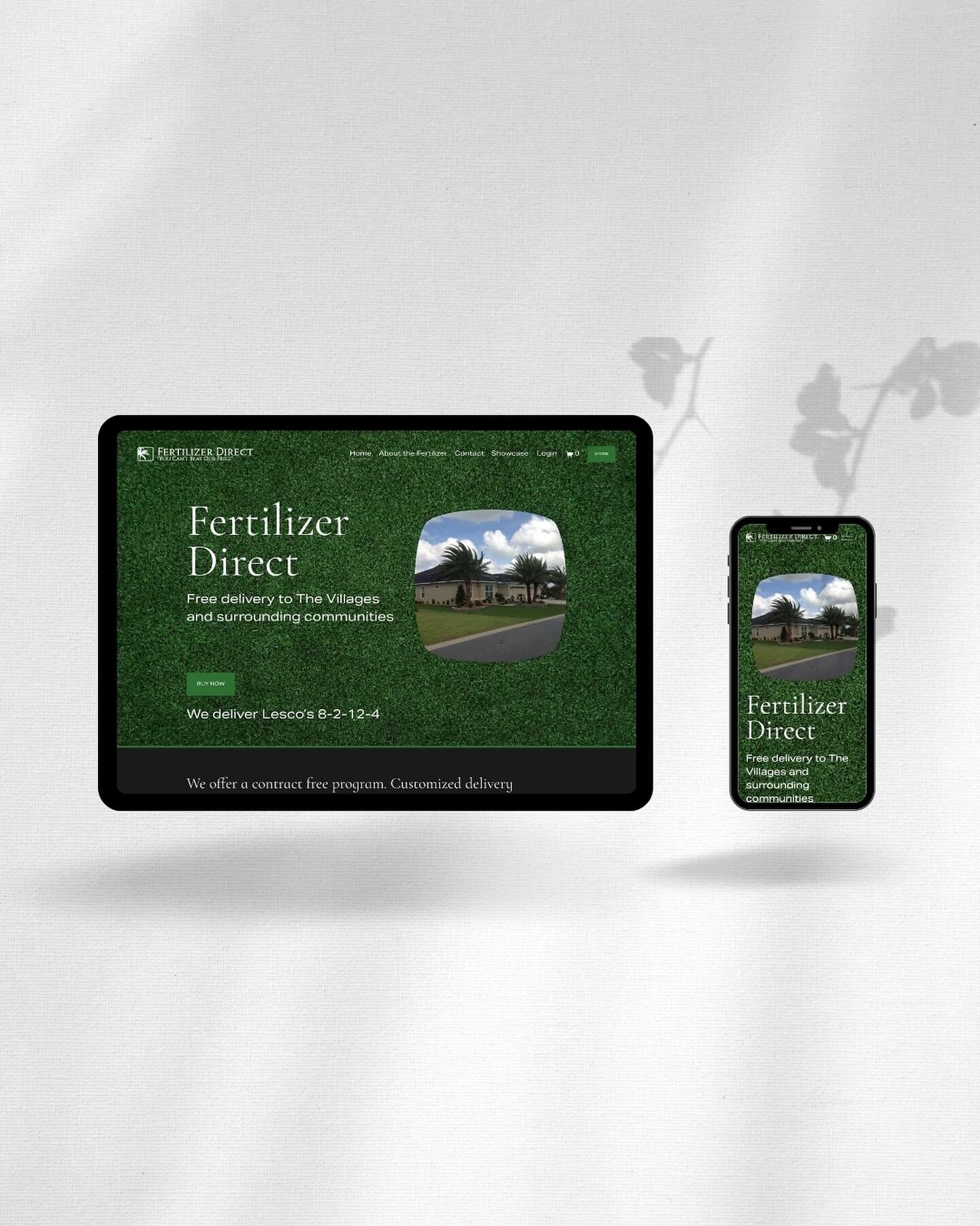 Brand new website launched! We specialize in small business and nonprofit sites that are sleek, beautiful, and functional. www.fertilizerdirectfl.com