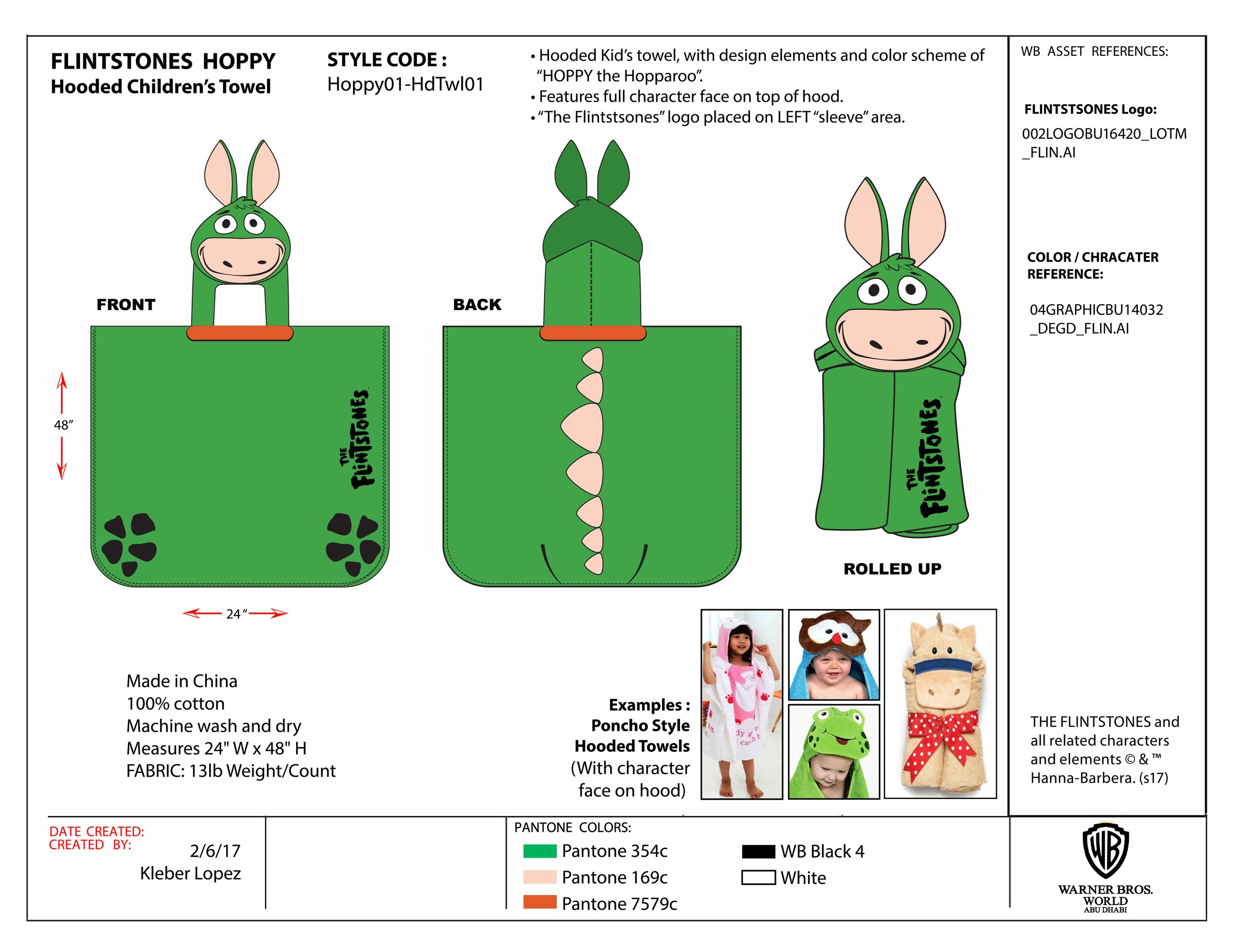 FLINTSTONES HOPPY HOOD TOWEL_Product Submission_7-5.jpg