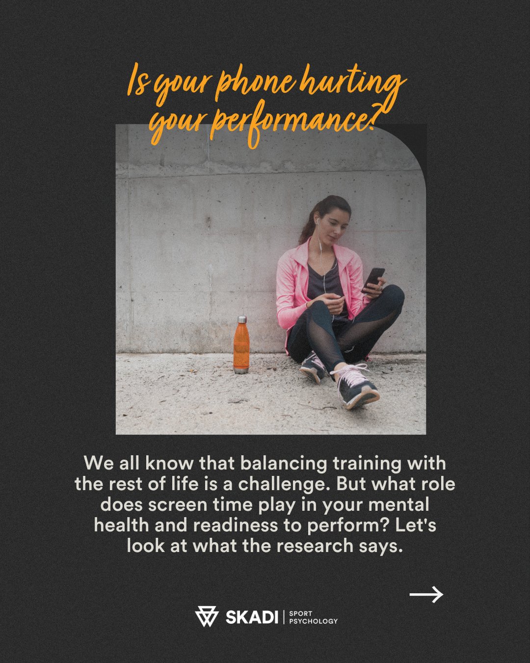 A recent study on elite young athletes explored a question many of us face: 
📱How does our smartphone use impact our mental health and performance?📱
Over 30 days, researchers tracked daily phone use and its effect on anxiety, sleep, and conce