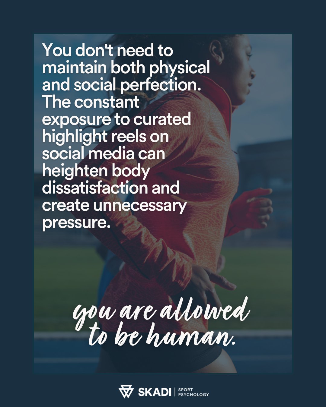 It&rsquo;s easy to feel like you need to be perfect&mdash;not just in your sport, but online, too. The constant stream of curated highlight reels, flawless physiques, and seemingly effortless success stories can create a heavy burden. It&rsquo;s a qu