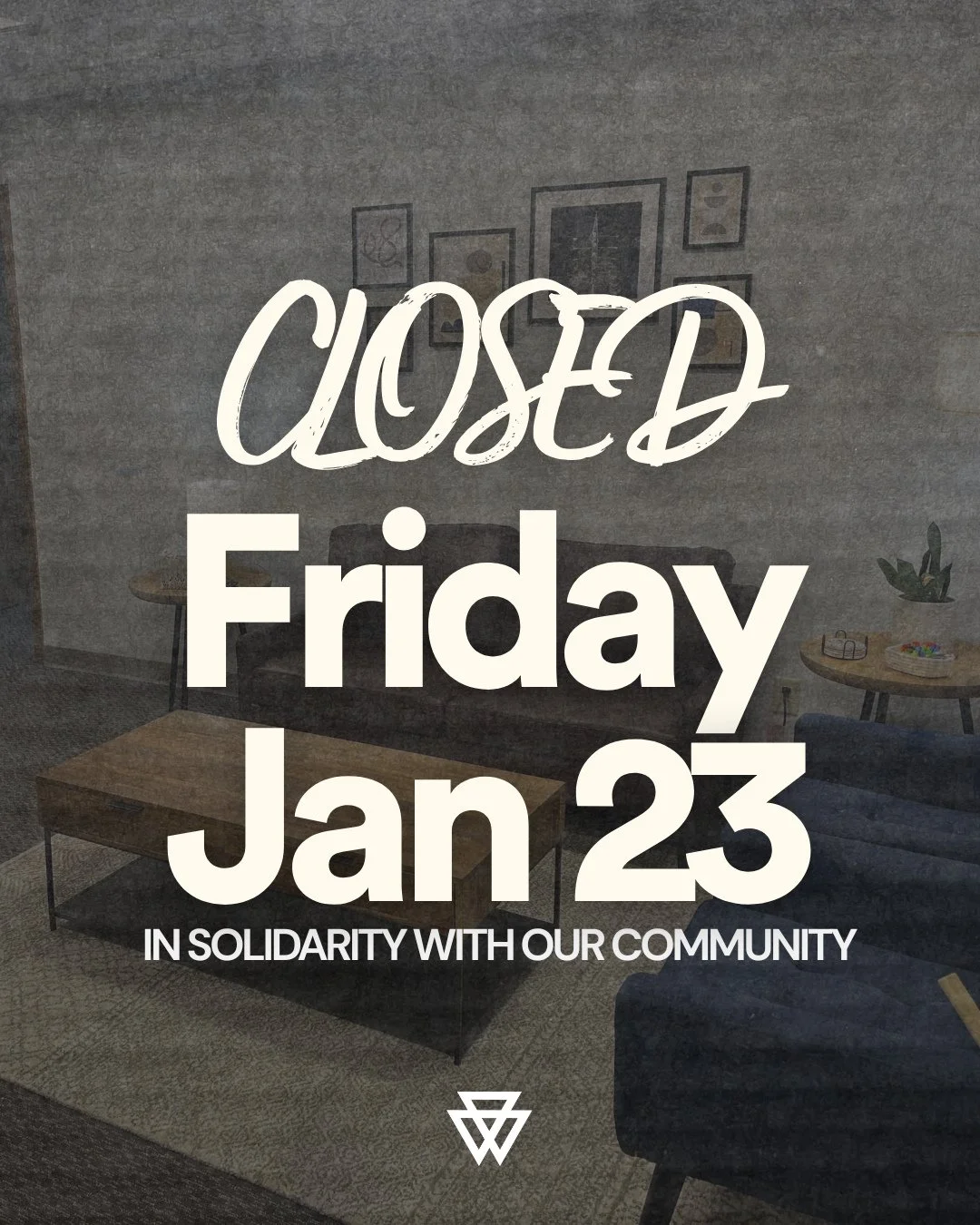 We will be closing at 11am on Friday, January 23rd to honor the community's call for a general strike and to protest ICE's presence and actions across the state. We are also donating $1000, including all revenue from Friday morning's sessions, to the