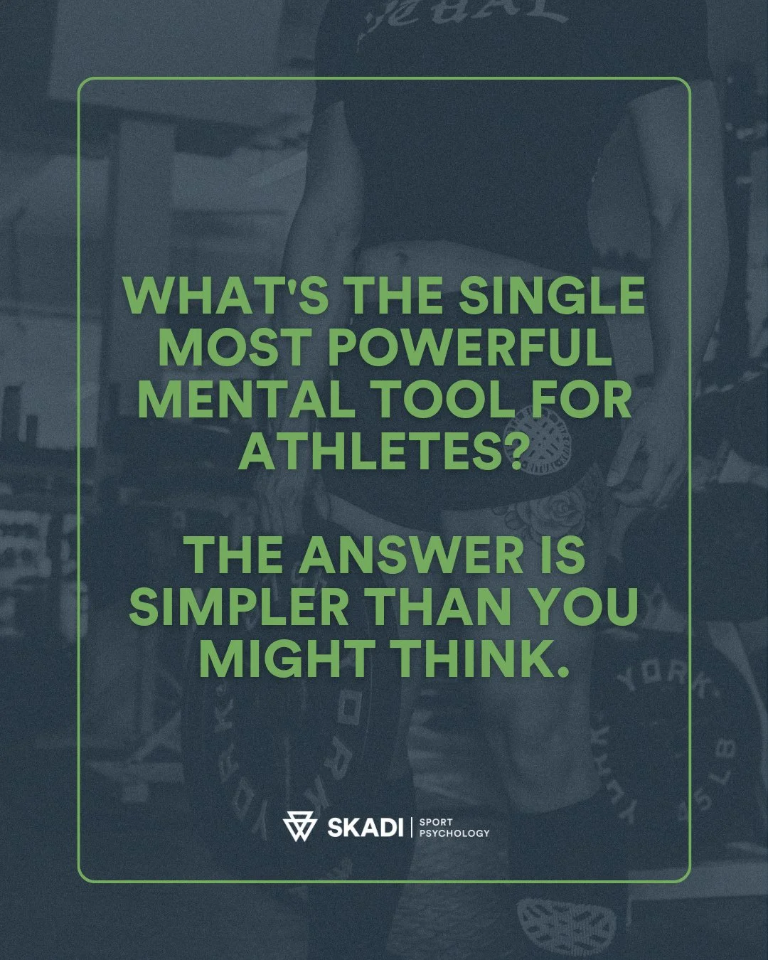What's the single most powerful mental tool for athletes? The science points to one clear winner.⁠
⁠
A massive review of sport psychology research, spanning decades, revealed that mindfulness practice has a very large beneficial effect on performance