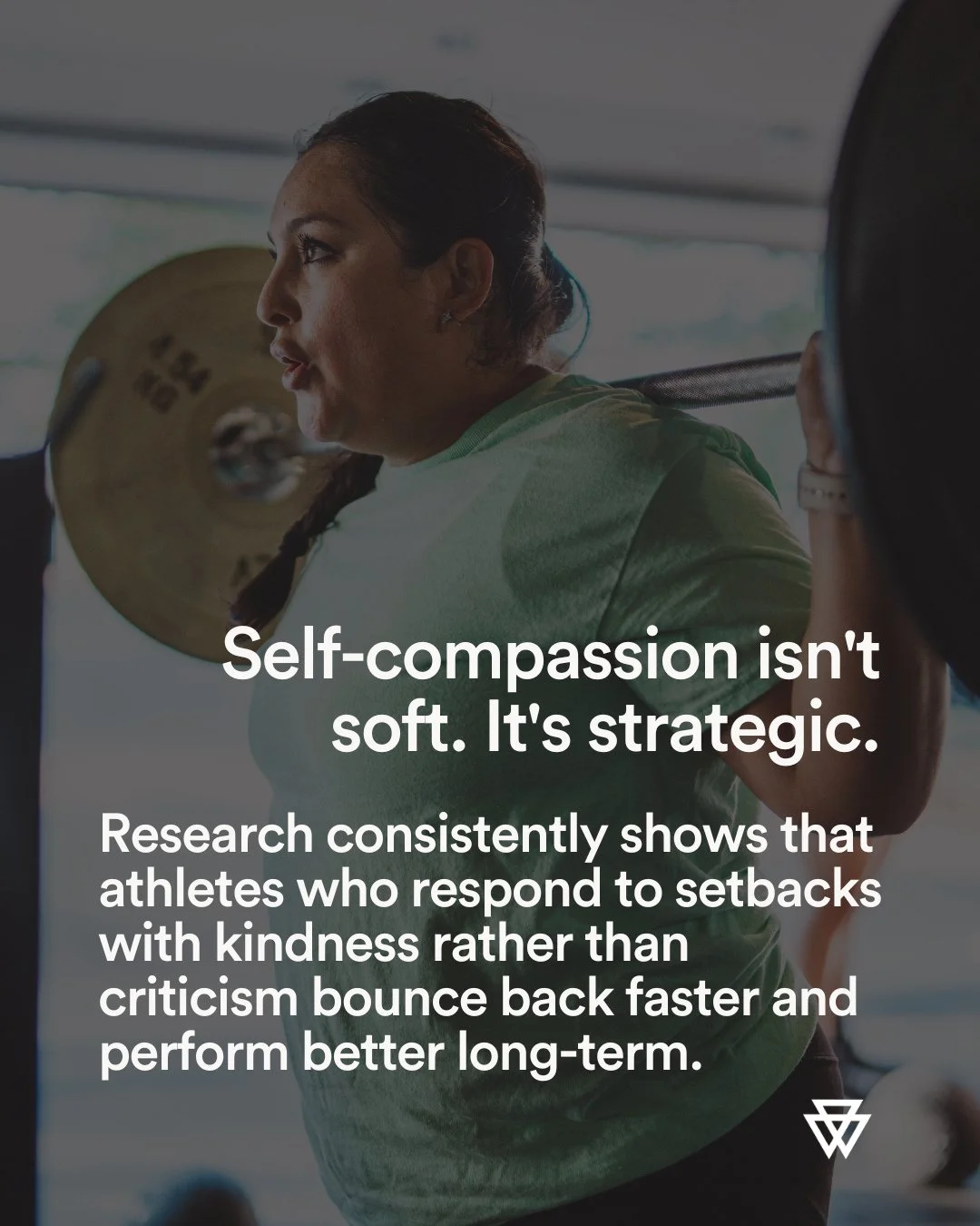 Let's be clear: self-compassion doesn't mean lowering standards, making excuses, or letting yourself off the hook. It means treating yourself like a valued teammate instead of an opponent.⁠
⁠
Here's what the research actually shows:⁠
⁠
💪 FASTER RECO