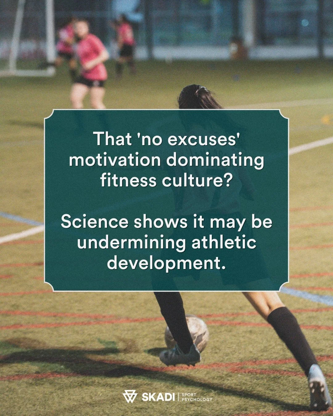 Research on self-determination theory suggests that athletes driven by autonomous motivation (internal reasons) show higher long-term adherence and better performance gains than those motivated by external pressure or guilt. ⁠
⁠
In other words, while