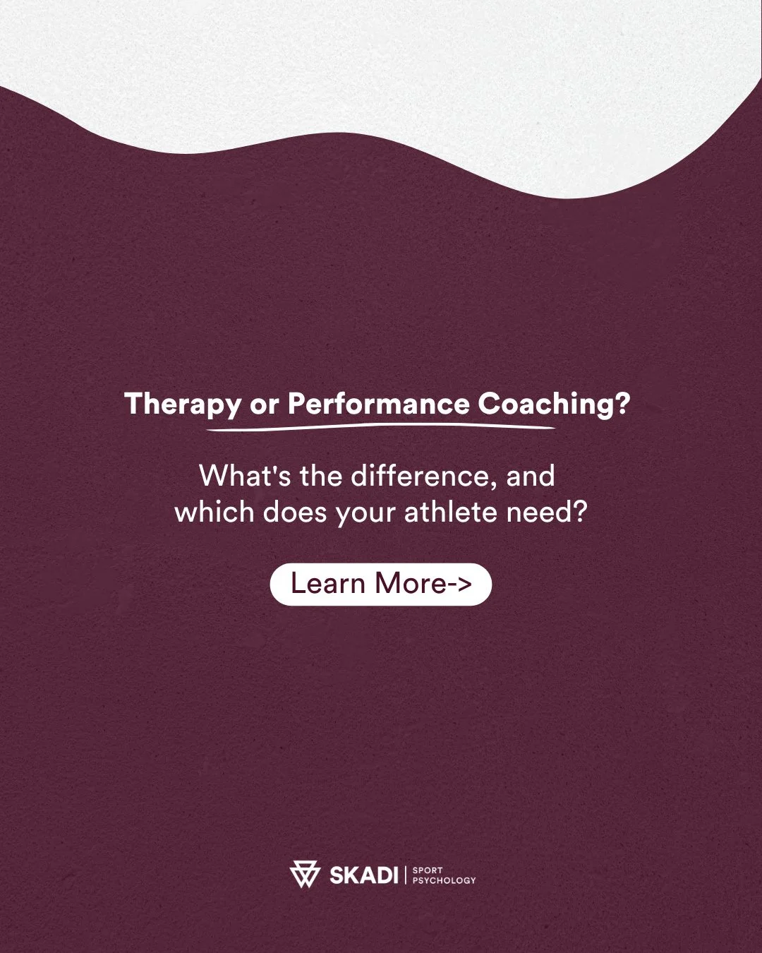 &ldquo;Should my athlete do mental health therapy or performance coaching?"⁠
⁠
We get this question a lot, and the honest answer is: it depends on what your athlete needs right now.⁠
⁠
Both mental health therapy and performance coaching support 