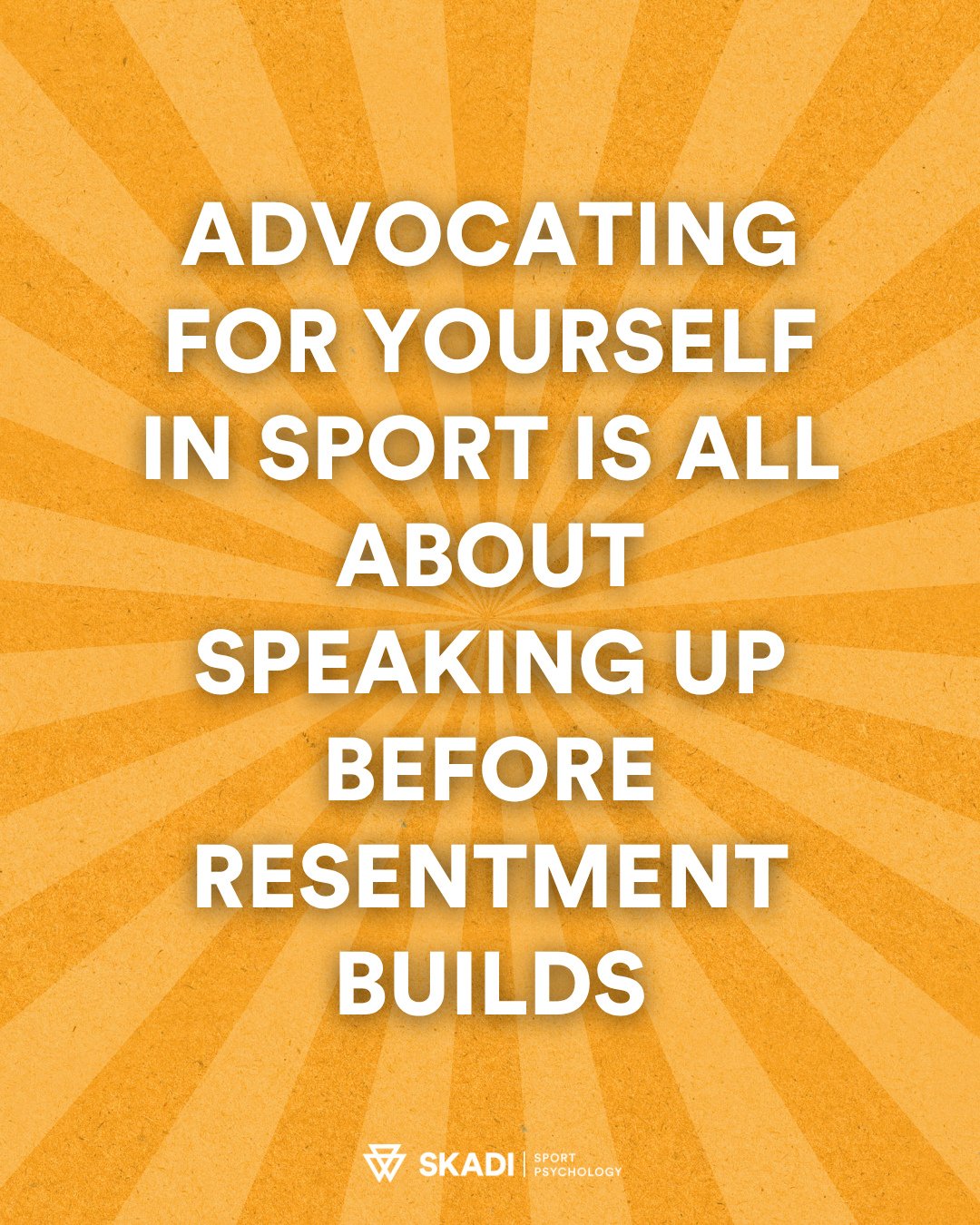 Let's get real, shall we?⁠
⁠
Advocating for yourself in sport is all about speaking up BEFORE resentment builds.⁠
⁠
That is the bare bones minimum you need to do to protect your mental health and athletic longevity.⁠
⁠
Because staying silent and hopi