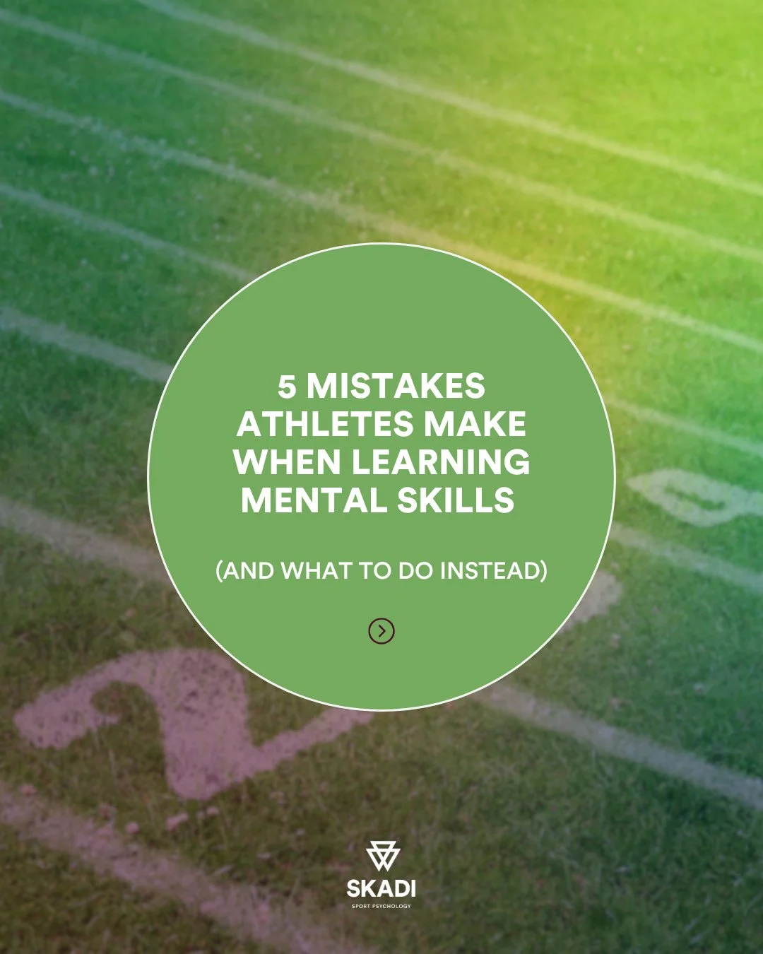 5 mistakes athletes make when learning mental skills (and what to do instead). ⁠
⁠
MISTAKE 1: ONLY PRACTICING DURING COMPETITION⁠
Mental skills need low-stakes practice first. Research shows it takes 6-12 weeks of consistent practice before skills re