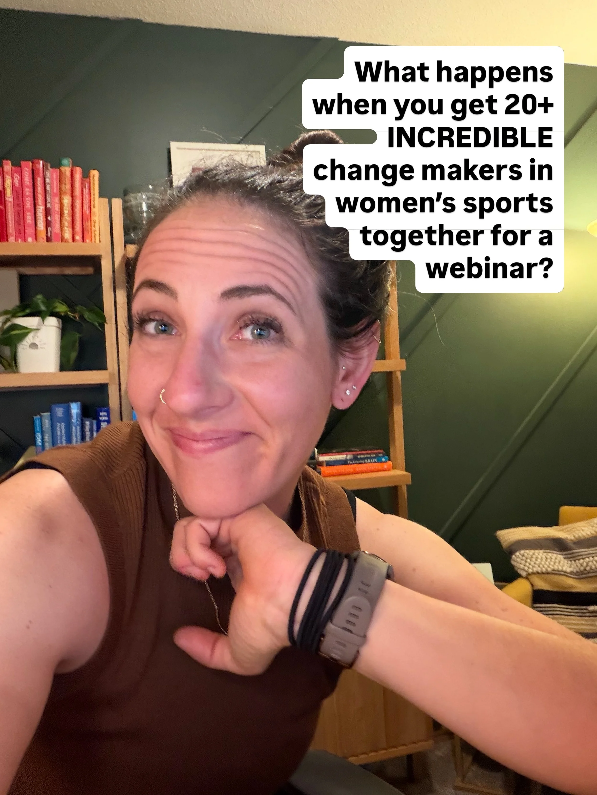 I just looked at the webinar registration for tomorrow night and admittedly started fangirling as I scrolled through the names. 

So many incredible athletes and coaches who are all quietly OR loudly pushing for change to get (&amp; keep) more women 