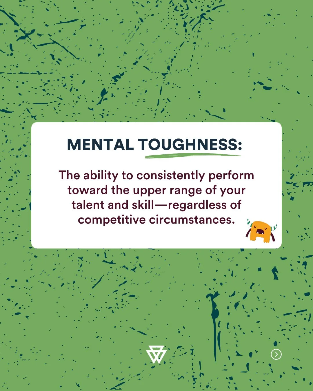 Mental toughness: What it actually means.⁠
⁠
Most people think mental toughness is gritting your teeth and pushing through pain. That's incomplete.⁠
⁠
THE RESEARCH DEFINITION 🤓:⁠
Mental toughness is "the ability to consistently perform toward t