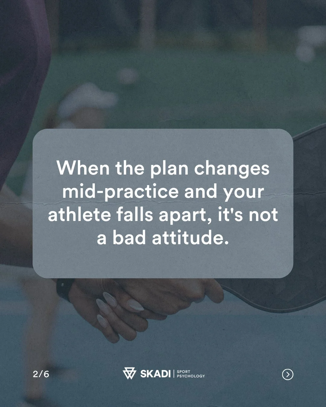 If you've ever watched an athlete unravel because practice didn't go according to plan &mdash; and stood there wondering what you did wrong &mdash; this one's for you.⁠
⁠
Nothing about that moment is obvious from the outside. It looks like overreacti