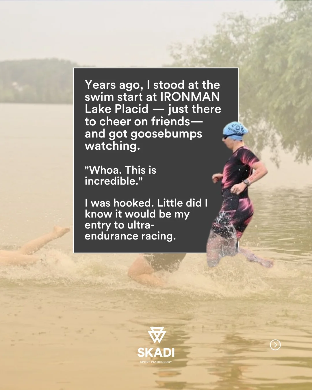 Well over a decade ago, I stood at the swim start at Ironman Lake Placid, watching hundreds of athletes wade into the water, and I got goosebumps. Full-body, this-is-incredible goosebumps.⁠
⁠
I finished Ironman Lake Placid 2 years later. From there, 
