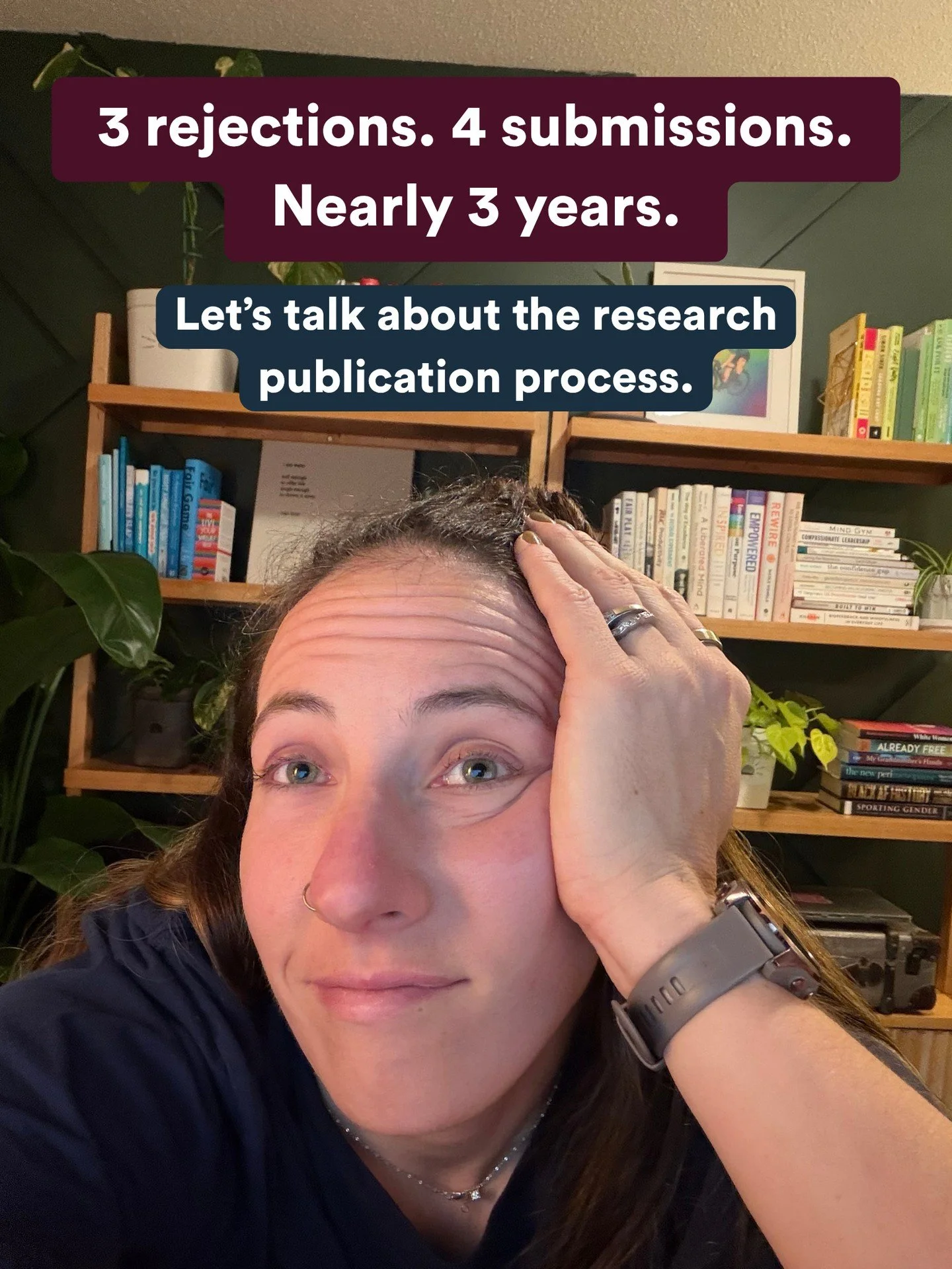 This manuscript revision is my new sport. But once it's published, it will be SO GOOD. 🏁⁠
⁠
We've submitted this baddie 4x. Three rejections. The 4th went straight to accept with minor revisions. Nearly 3 years later, we're nearly there.⁠
⁠
The rese