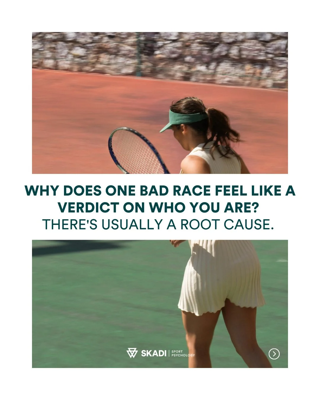 Why does one bad race feel like a verdict on who you are?⁠
⁠
There's usually a root cause &mdash; and it's older than your current season.⁠
⁠
When your worth rides entirely on performance, everything gets heavier. Slumps become identity crises. Injur