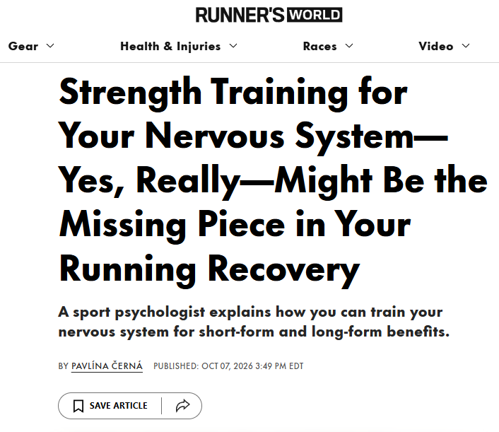 A sport psychologist explains how you can train your nervous system for short-form and long-form benefits.