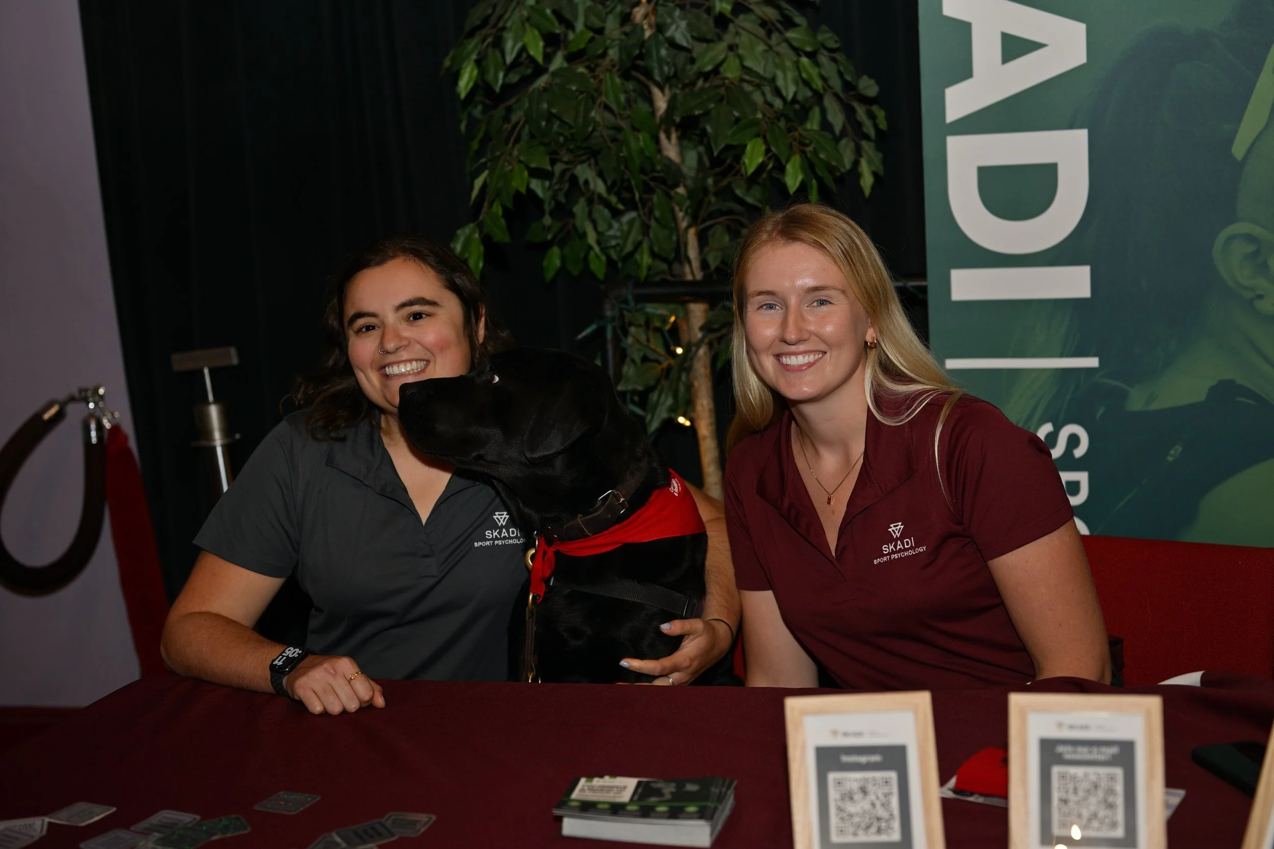 Staci Mannella and her guide dog Billy