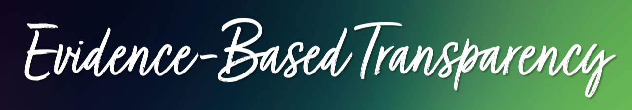 Evidence-Based Transparency heading