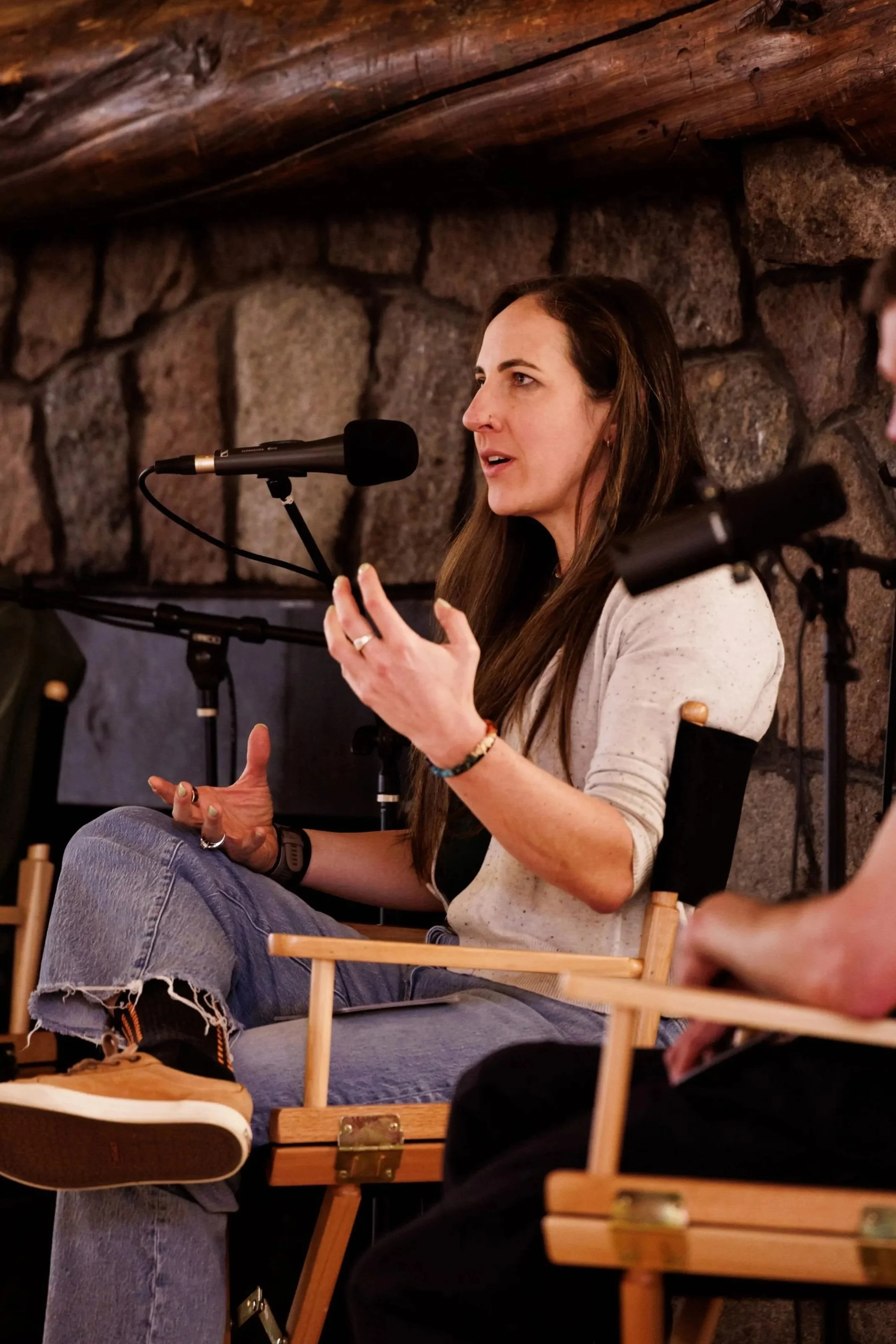 Dr Erin Ayala speaking at an event