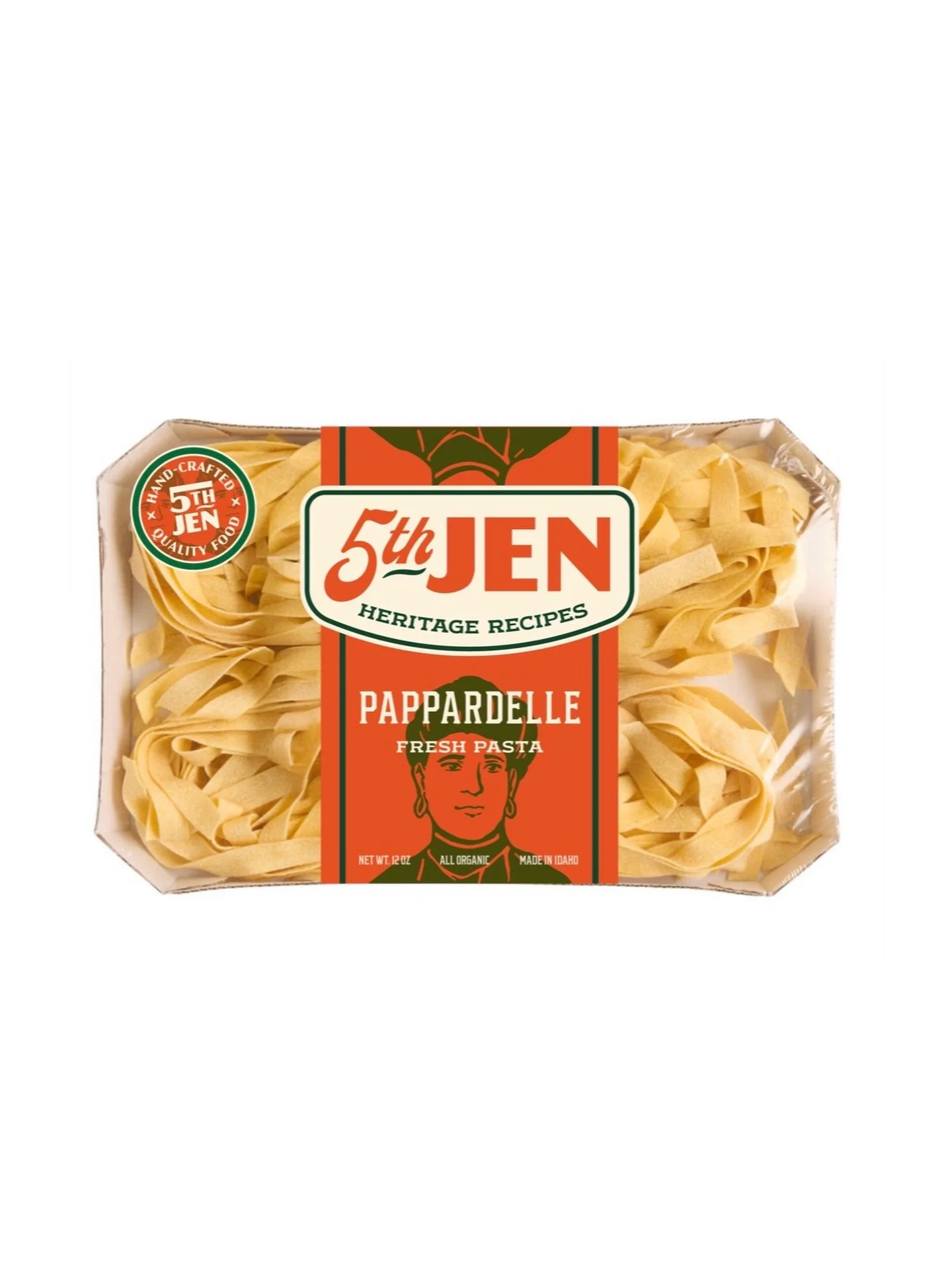 Wrapped packaging for #5thJen local pastas, sauces, and recipes passed down from five generations within the Piva family. 

Had some of the best clients on this project. Can&rsquo;t wait to share more. 

#pasta #illustration #branding #design