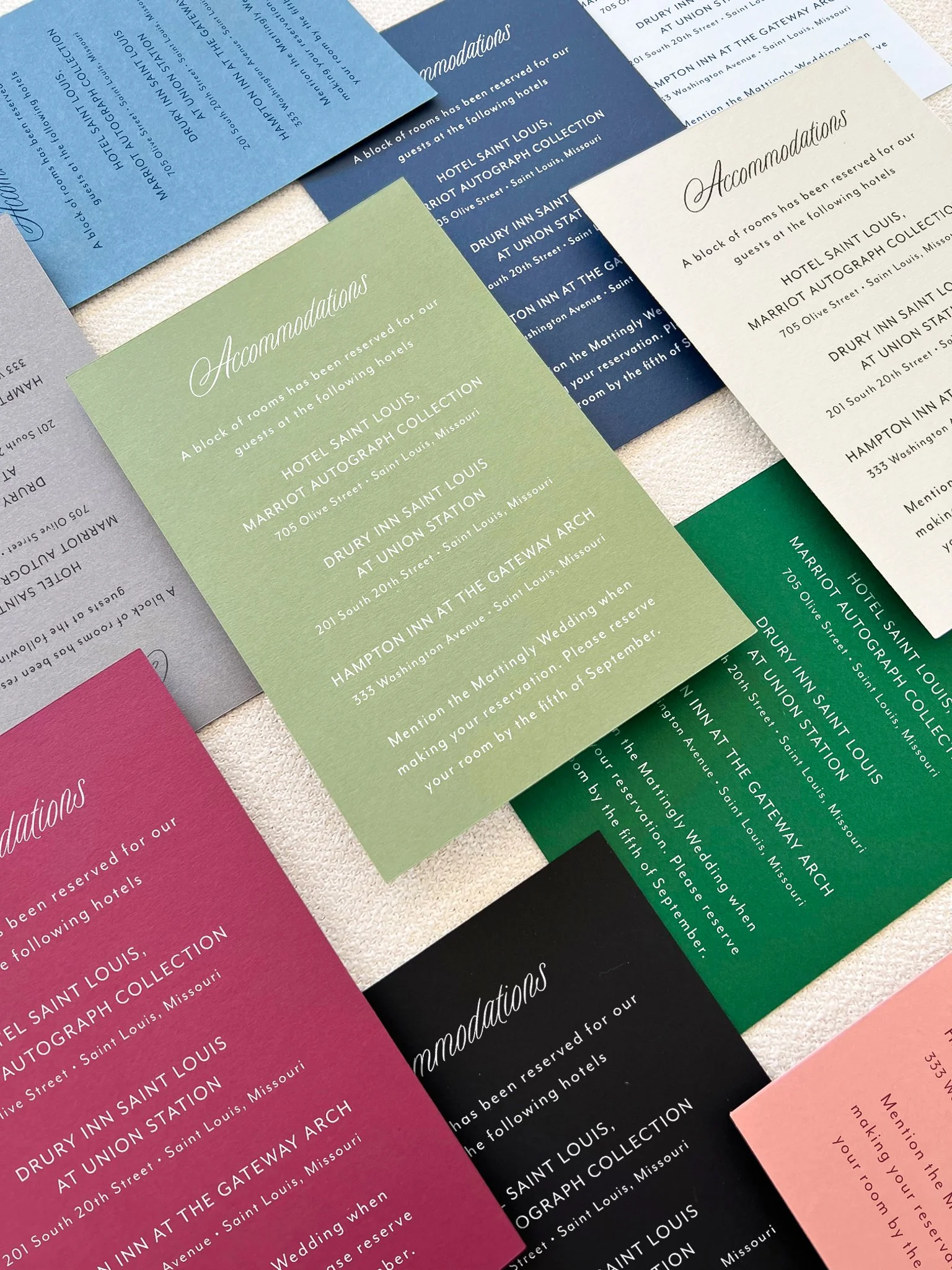 Enclosure Cards — On Three Designs