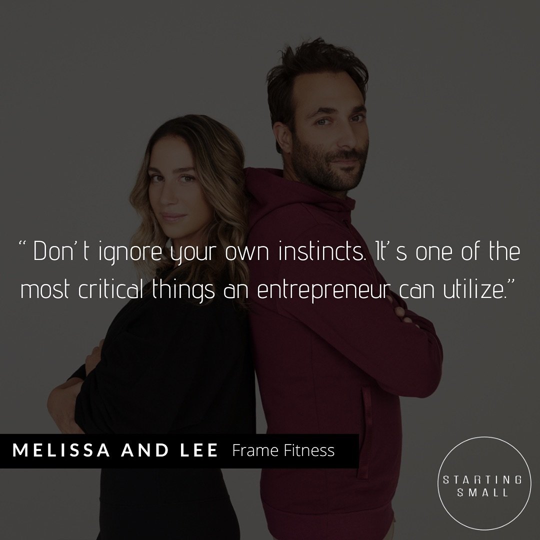 New episode out this Friday with Melissa and Lee of @framereformer, revolutionizing the first at-home fitness experience with a sleek digitally connected Pilates reformer.