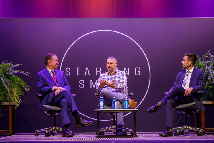Founder conversation on stage at the Starting Small Summit 2023