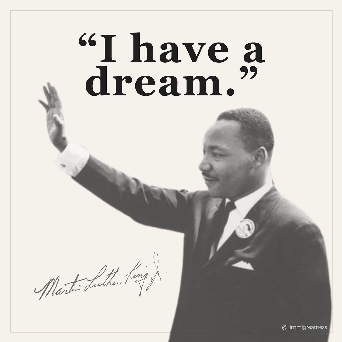 It&rsquo;s MLK day! ⭐️

Martin Luther King Jr. Day is observed to honor the life and achievements of Martin Luther King Jr., a prominent leader in the American civil rights movement. It is a day to reflect on his contributions to the fight against ra