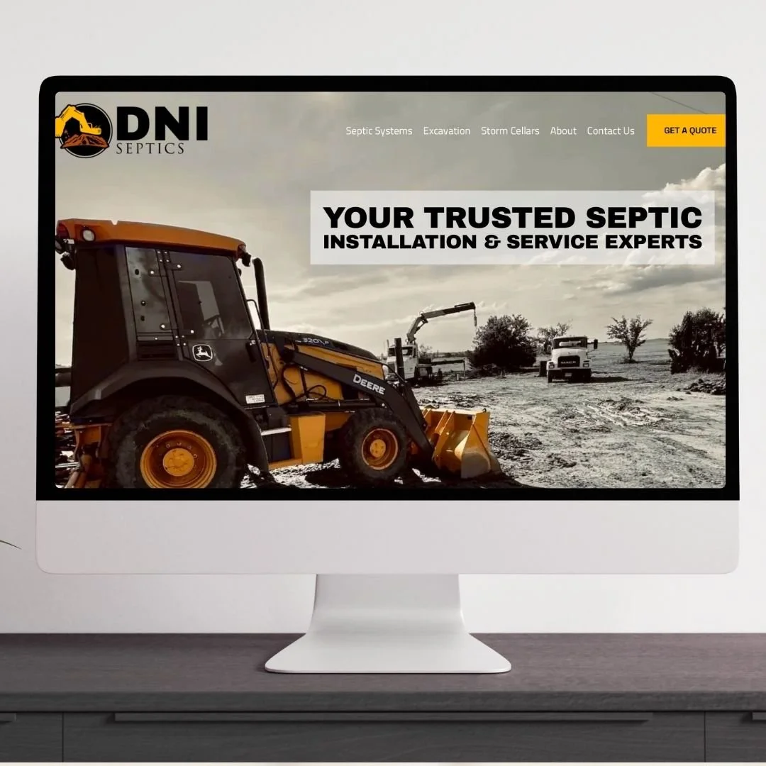 DNI Septics website, created by Wise Marketing in Wise County, Tx.