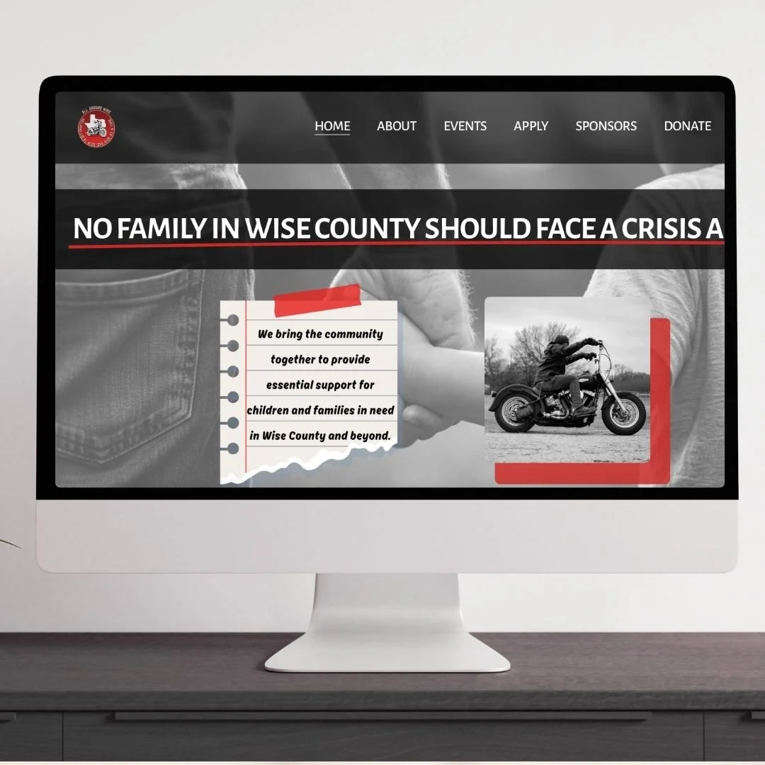 All Around Wise website, created by Wise Marketing in Wise County, Tx.