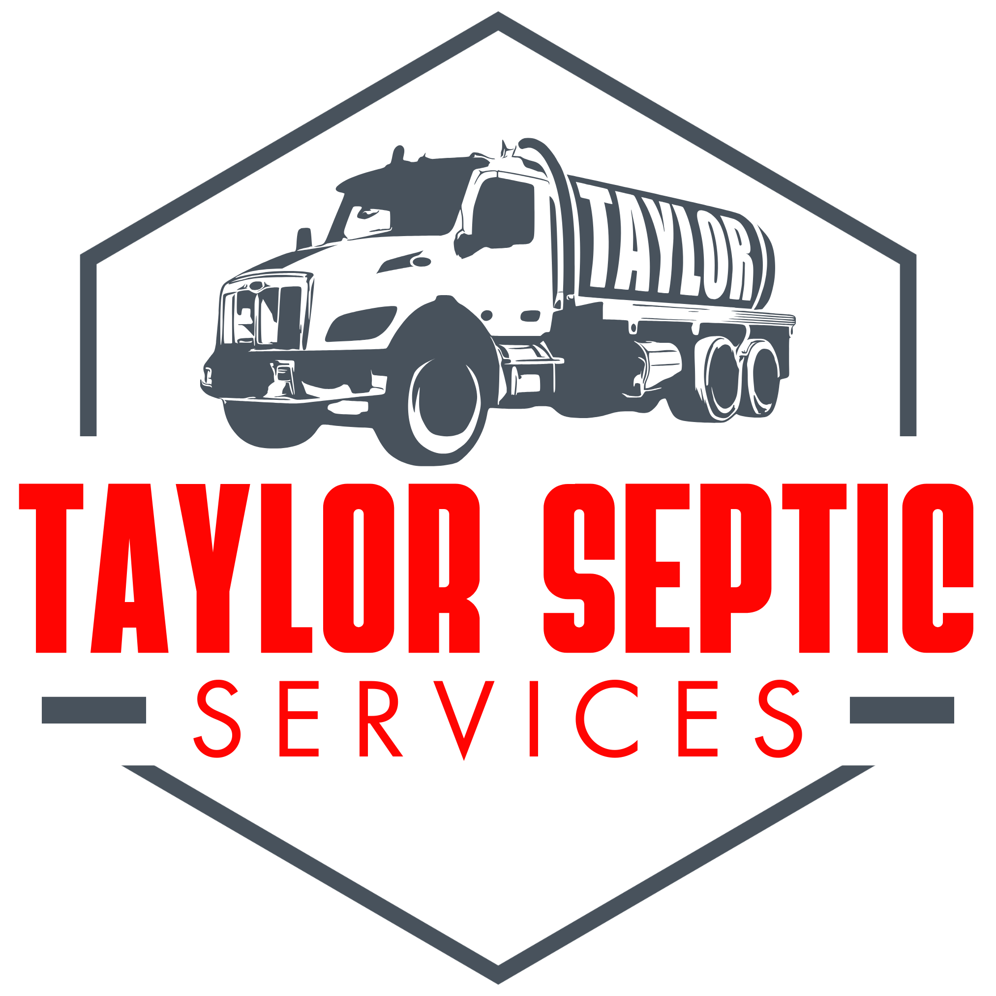 Taylor Septic Service logo, designed by Wise Marketing in Decatur, Tx.