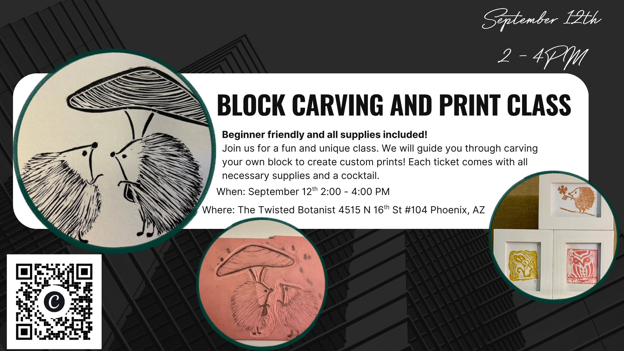 Block Carving and Print Class