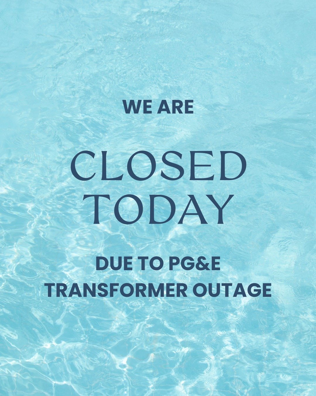 Unfortunately we are closed today, but will be back open tomorrow! Book your tickets &amp; cabanas online!