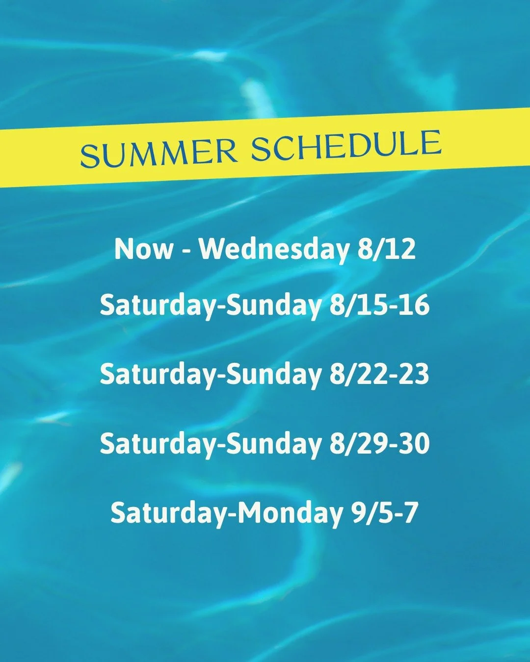 We can't believe summer is flying by like this! 🩵 Come by for the last days of fun this season!

#mustangwaterpark #lopezlake #centralcoast #arroyogrande #slocounty