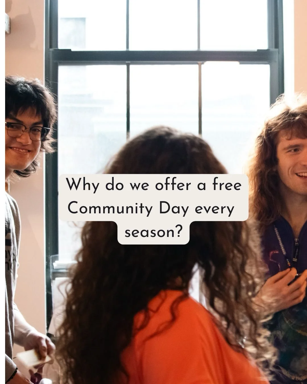 Growing up, we loved inviting people over to hang out.

Community Days are our grown-up version of that. We open our doors and create a low-pressure space to explore different wellness practices, meet the people behind them, and spend time together w