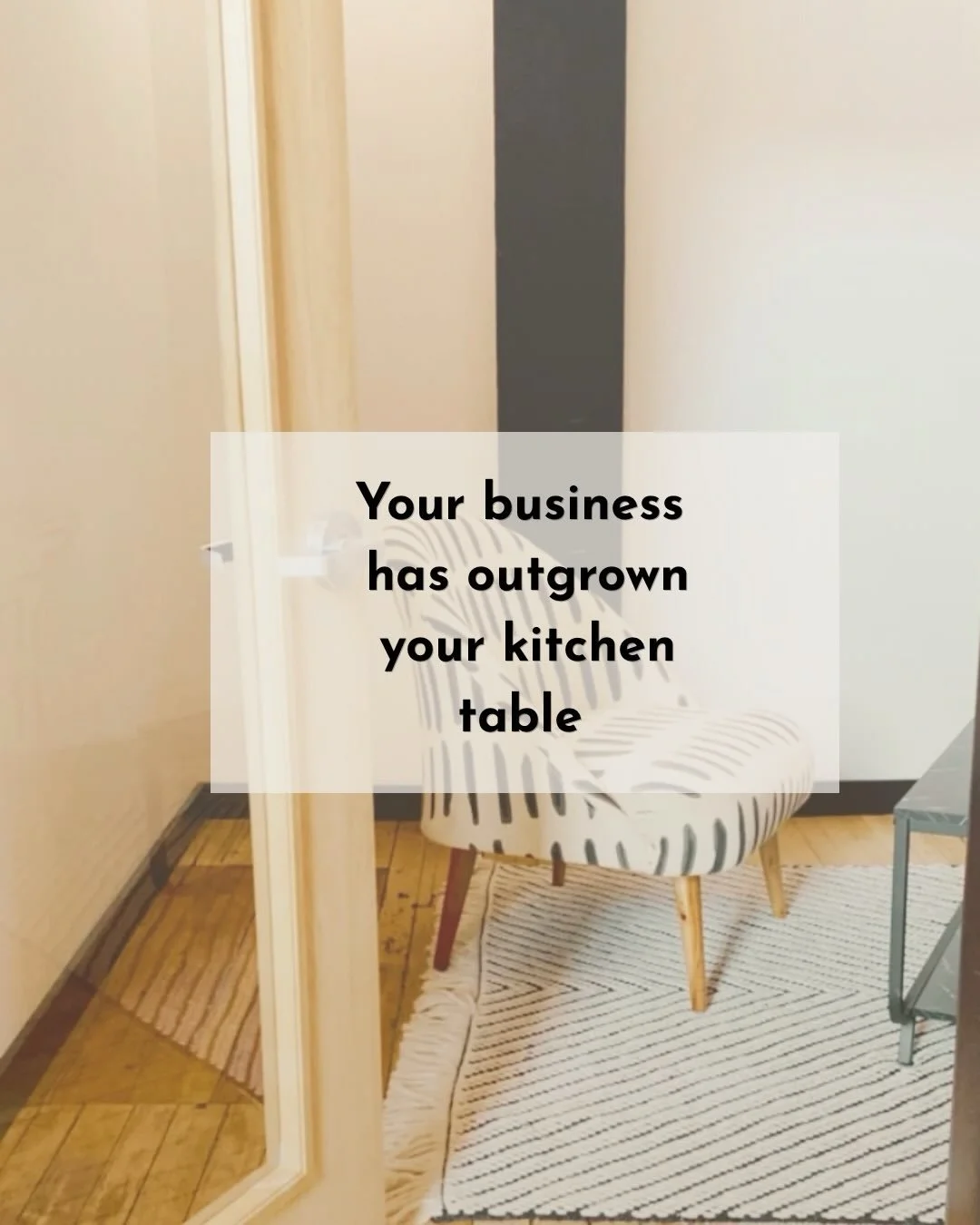 There comes a point when your business starts asking for more.

More space.
More professionalism.
More room to grow.

Maybe you&rsquo;ve been meeting clients in coffee shops. Maybe you&rsquo;ve been squeezing appointments between family life at home.