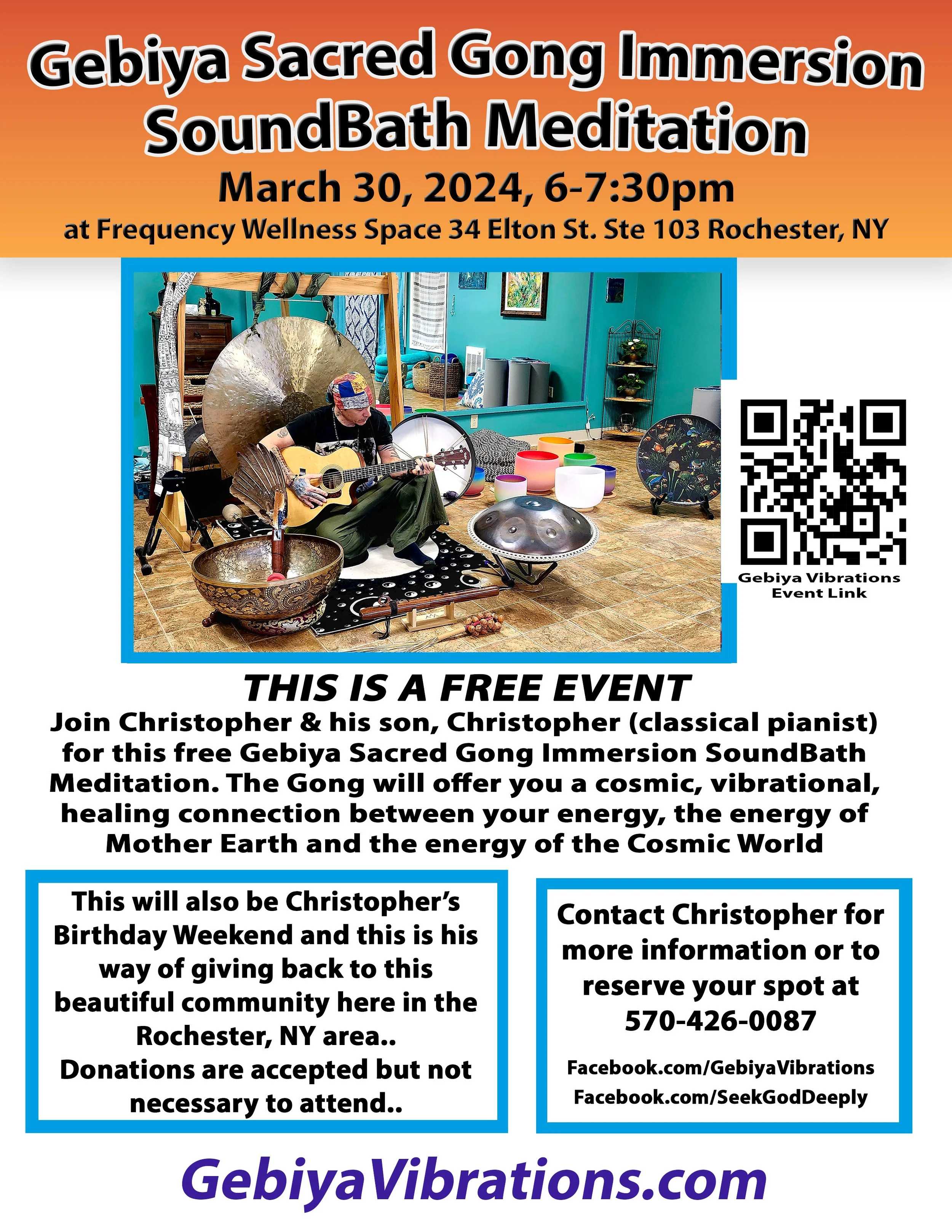 Gebiya Sacred Gong Immersion SoundBath Meditation (FREE EVENT) w ...