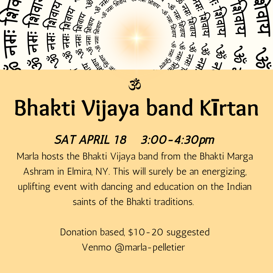 Bhakti VIjaya Band Kirtan Event w/Marla Pelletier