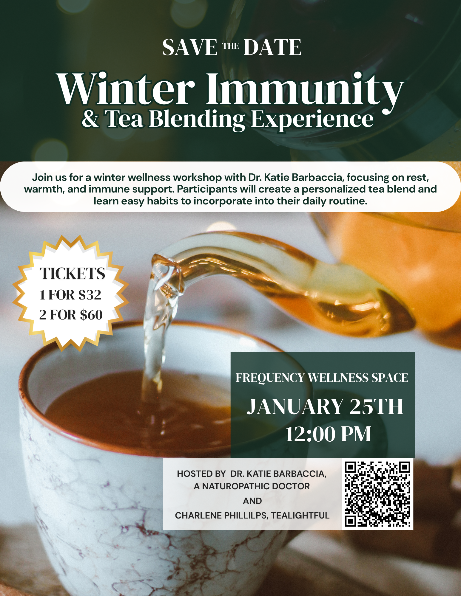 Winter Immunity &amp; Tea Blending Experience w/Katie Barbaccia
