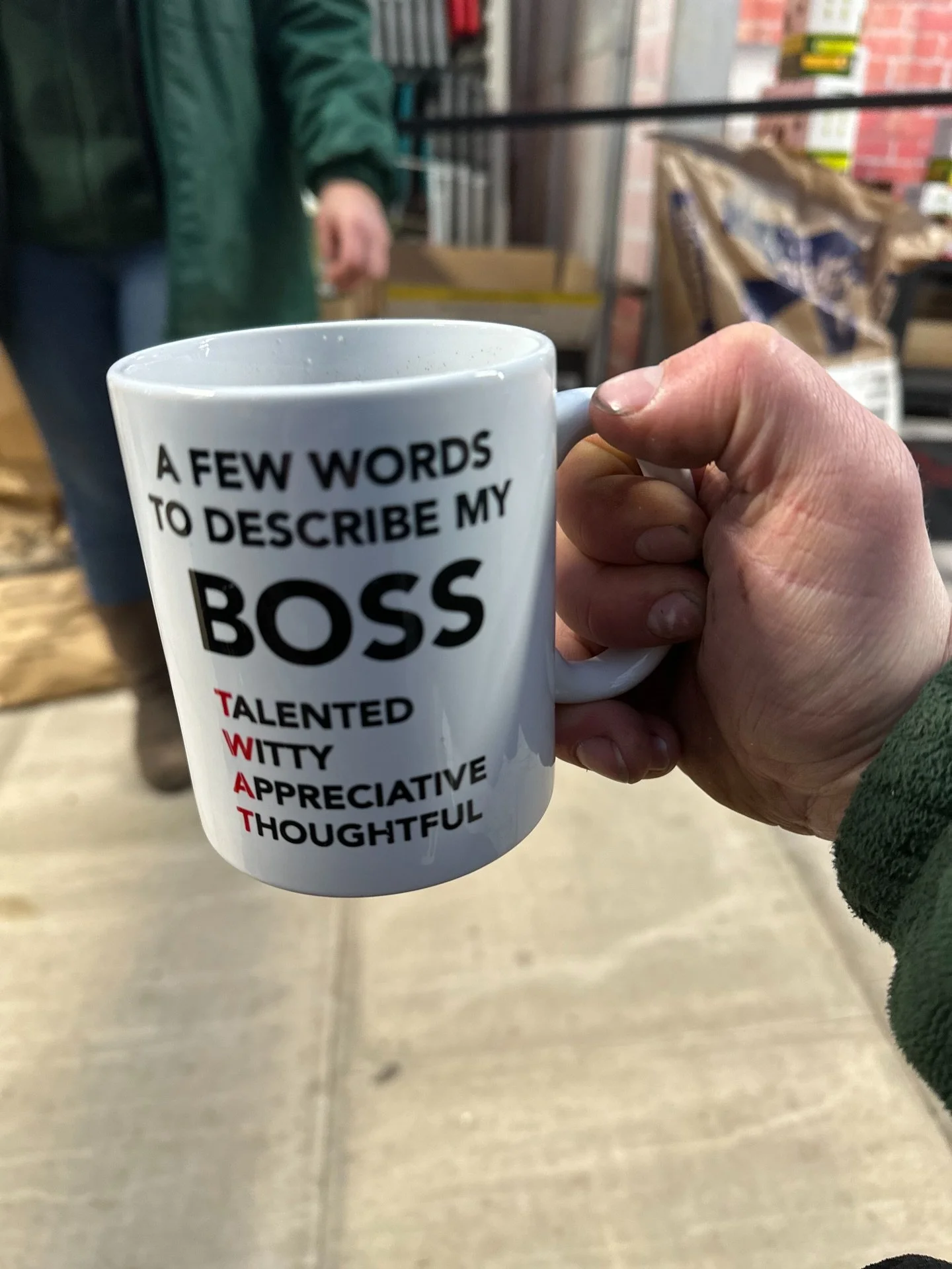 Just realising the cup I was just given 🤣😆&hellip;. Plenty of auctions on facebook today 🕰️