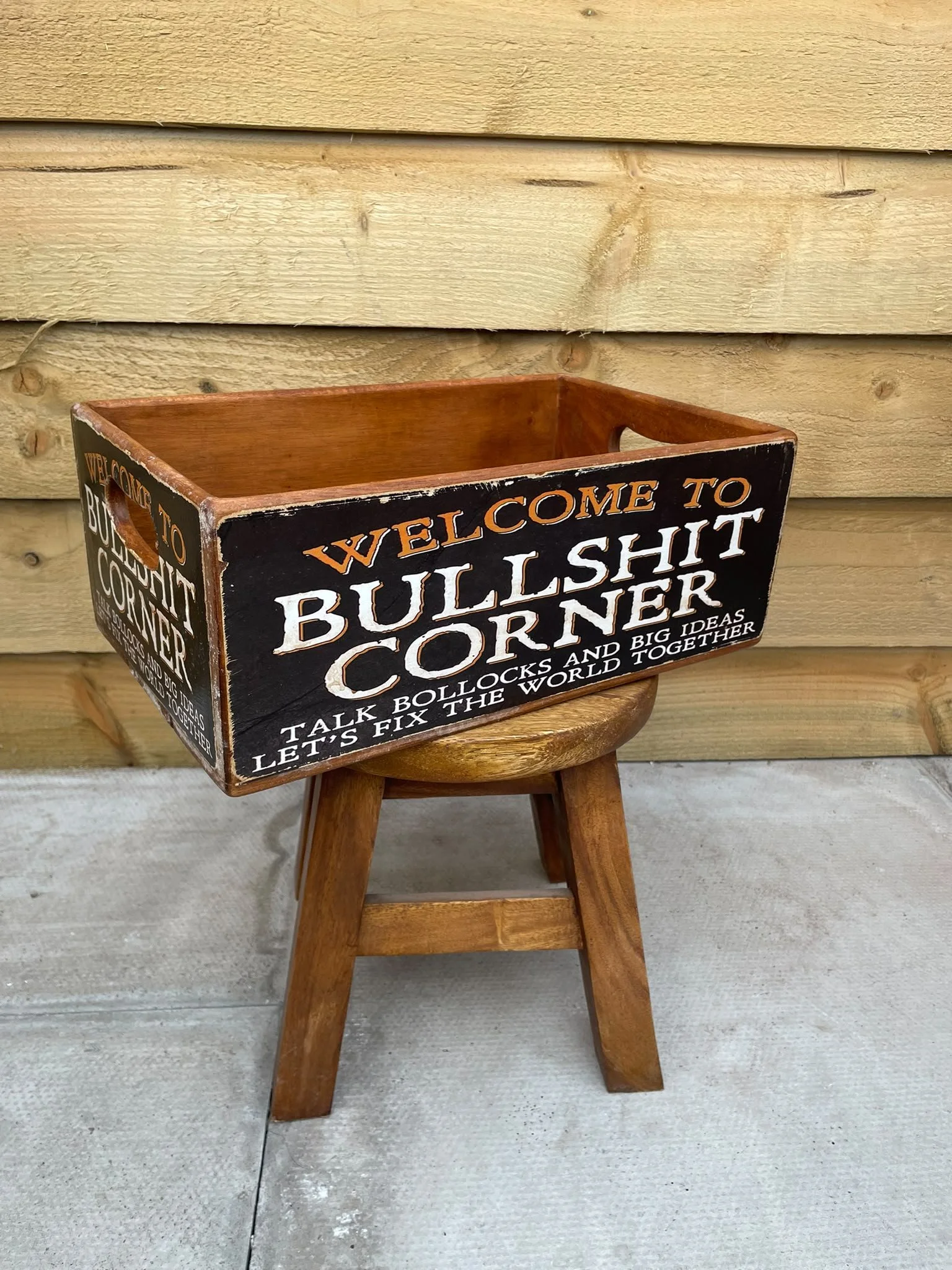 Bullshit Corner Pub Storage Box