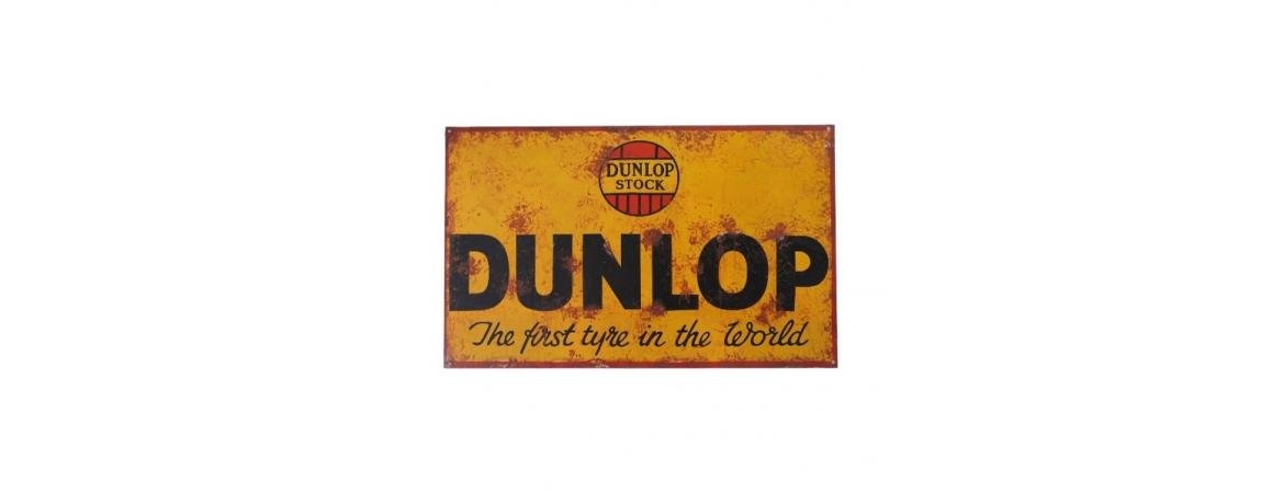 Dunlop The First Tyre in the World Tin Sign