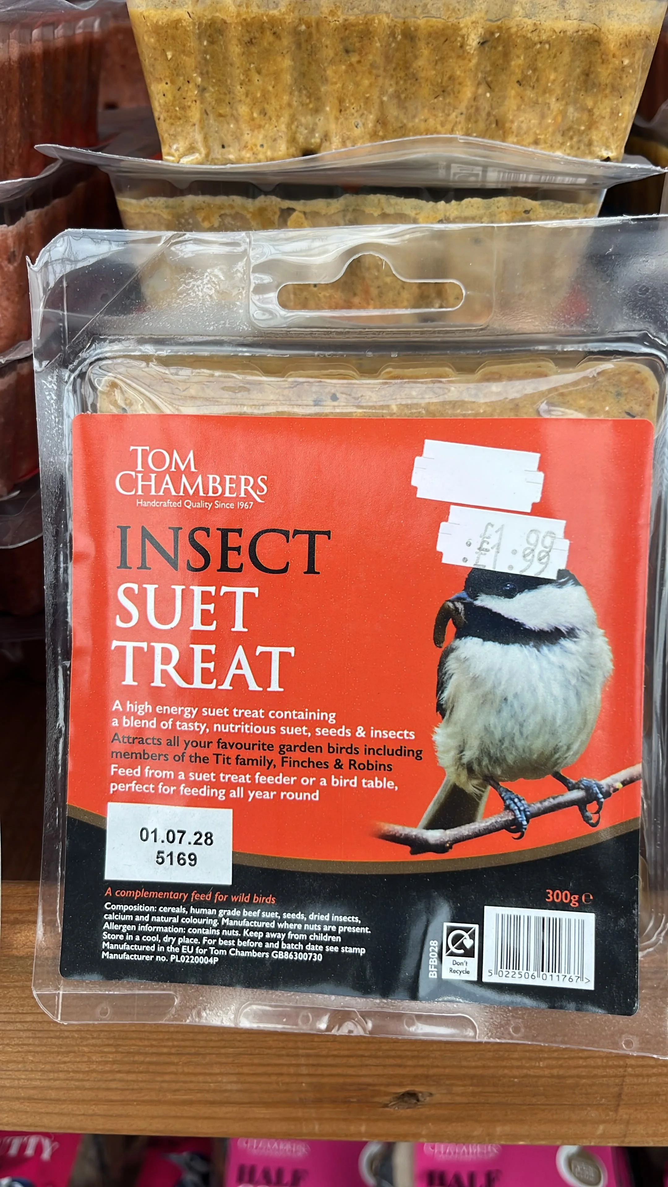 Tom Chambers Insect Suet Treat