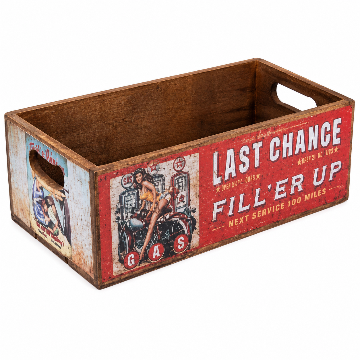 Vintage “Last Chance Fill’er Up” Shellfish Nesting Box