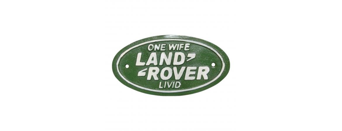 Land R One Wife Wall Plaque - Cast Iron Small