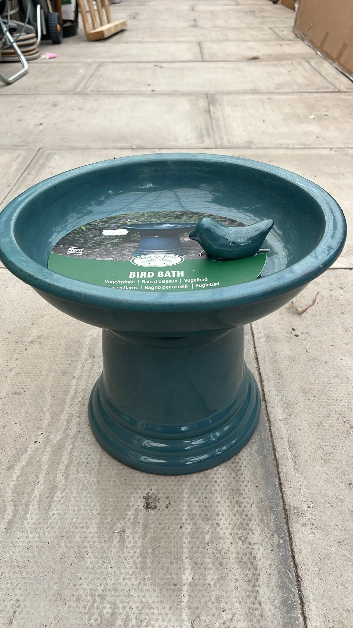 Best for Birds, Bird Bath Petrol Blue.jpeg