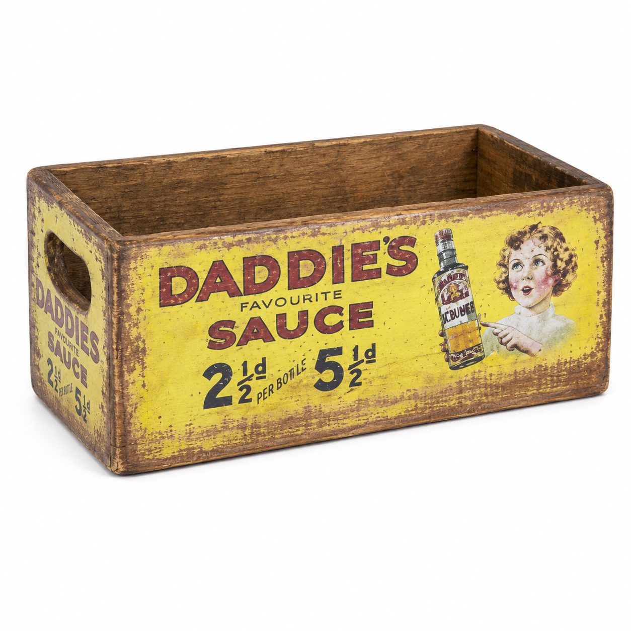 Vintage Daddies Favourite Sauce Shellfish Nesting Box