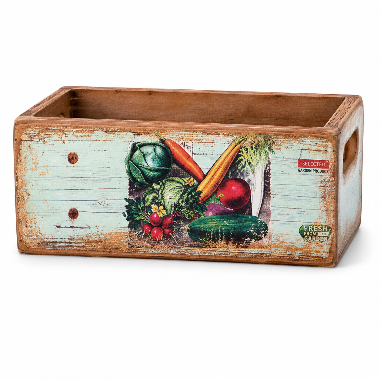 Vintage Fresh Garden Produce Shellfish Nesting Box