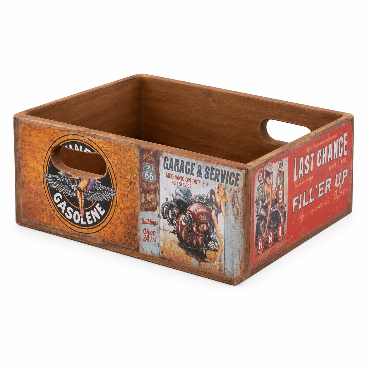Vintage Gasolene Motorcycle Shellfish Nesting Box