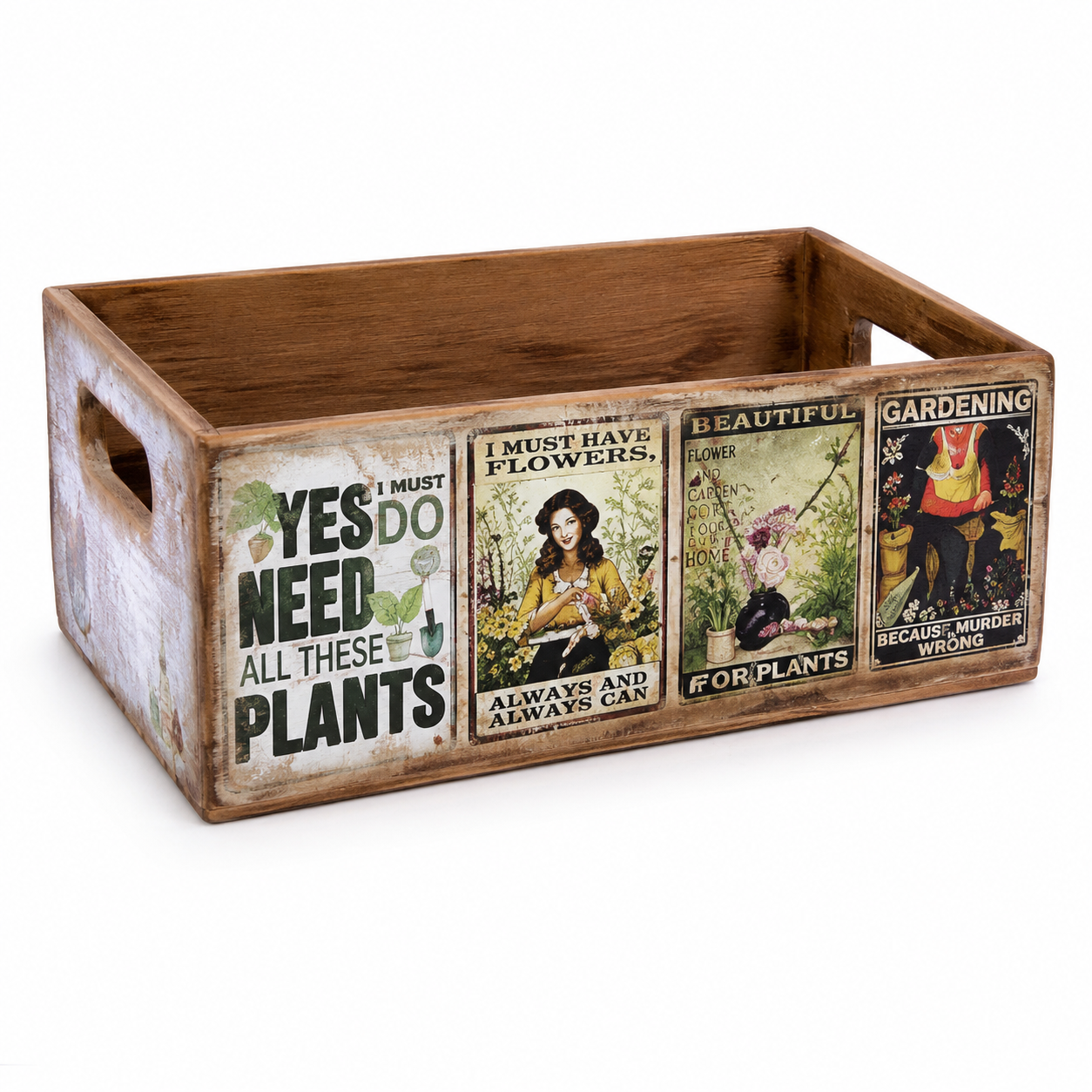 Vintage Plant Lover Gardening Shellfish Nesting Box