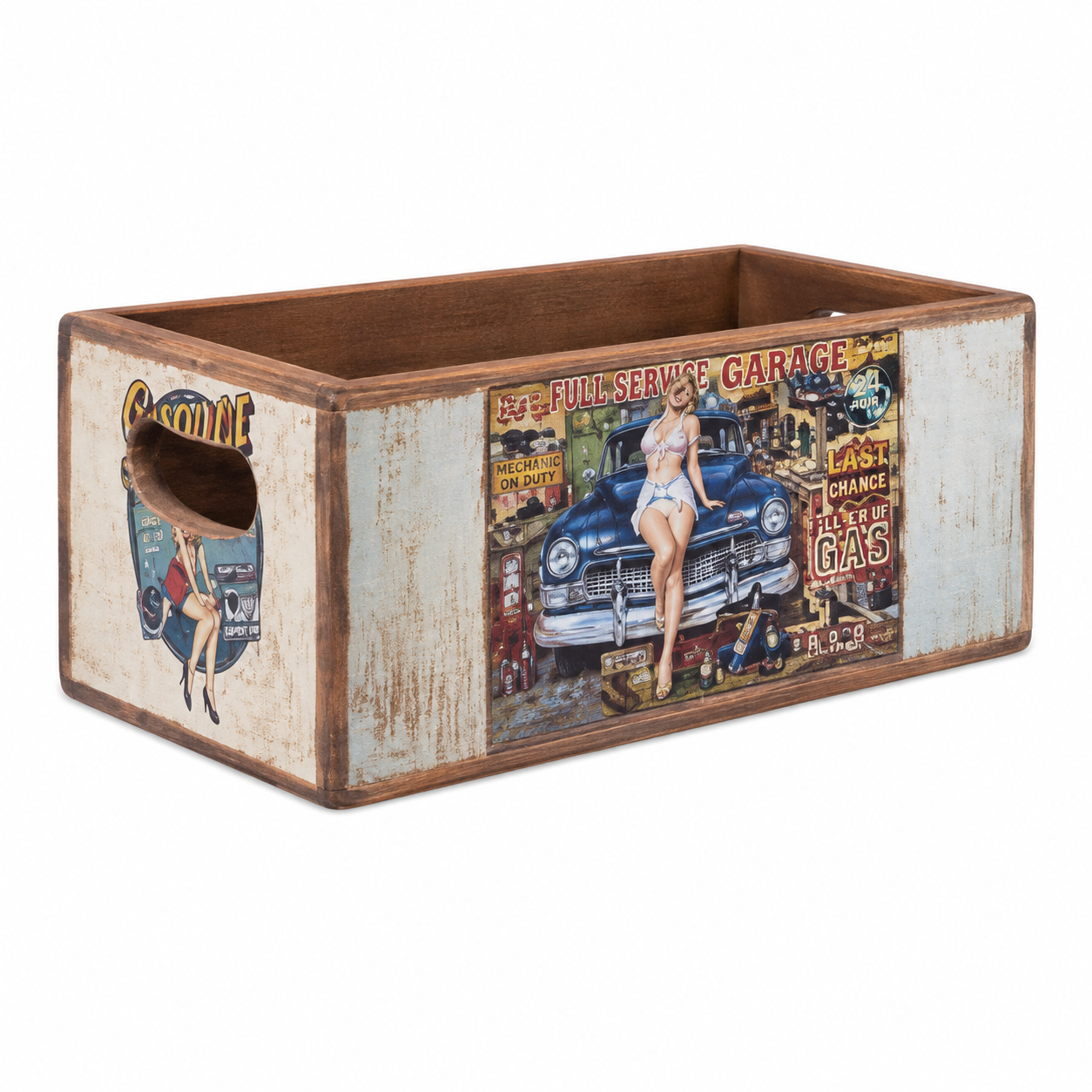 Vintage Full Service Garage Shellfish Nesting Box
